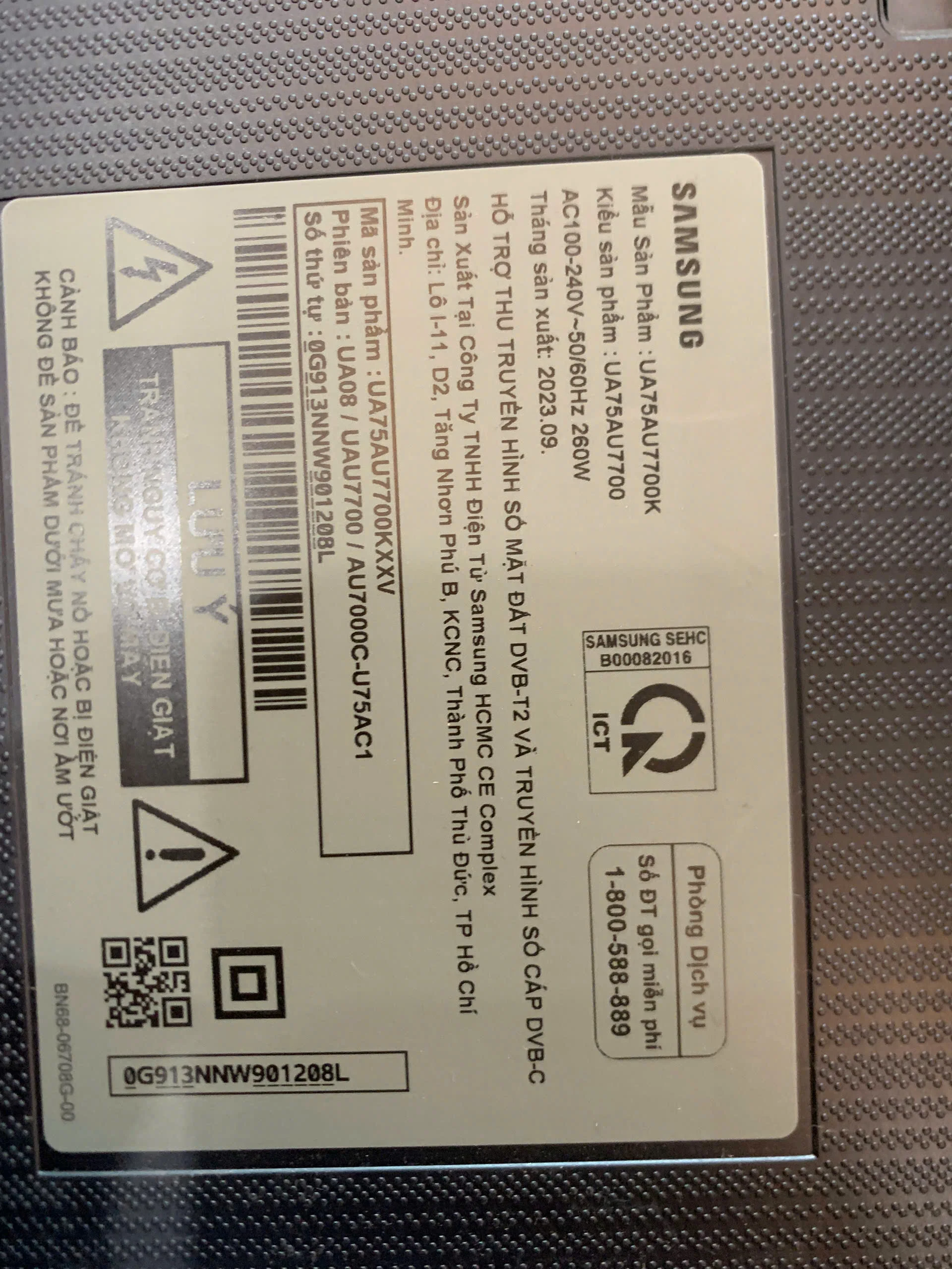 Tivi Samsung 75AU7700 Lỗi Có Tiếng Không Hình Lúc Được Lúc Không Tivi Samsung 75AU7700 Lỗi Có Tiếng Không Hình Lúc Được Lúc Không