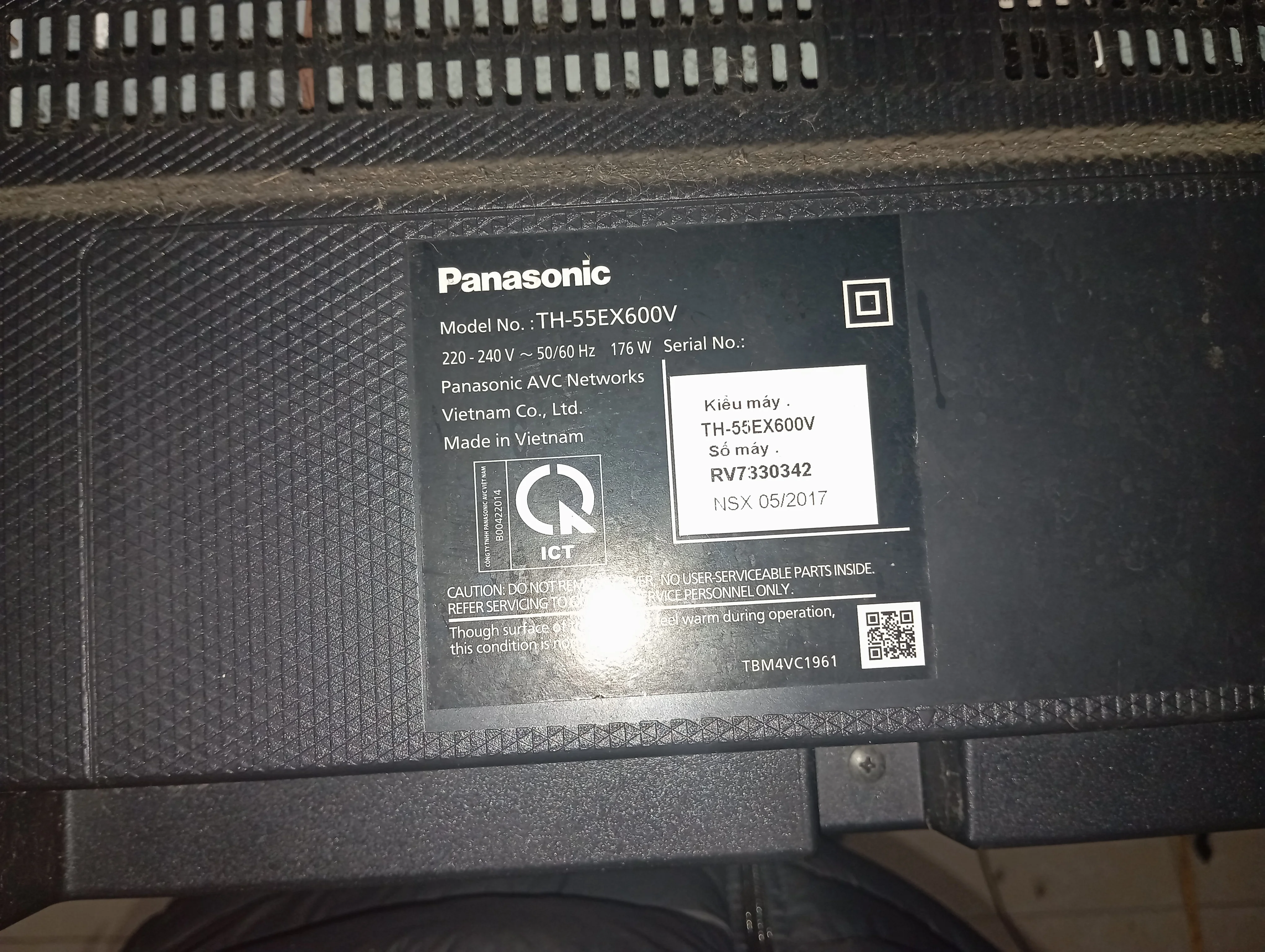 tivi Panasonic nháy đèn đỏ 1 lần, Panasonic 55EX600V lỗi LED tivi Panasonic nháy đèn đỏ 1 lần, Panasonic 55EX600V lỗi LED